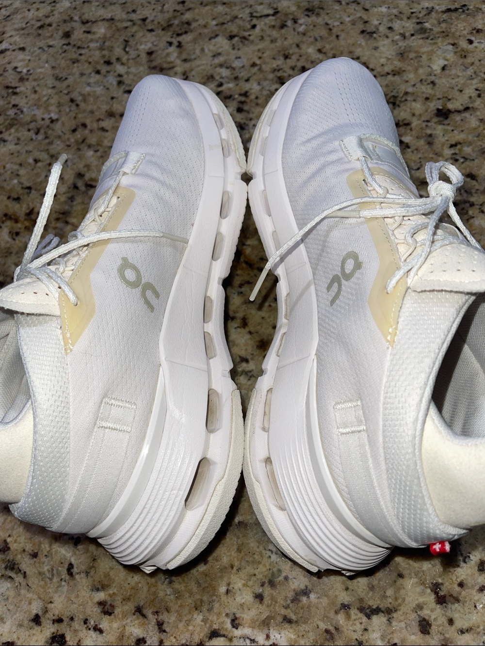 On Cloudnova 2 Lightweight White Sneakers with Cream Accents - Picture 5 of 11